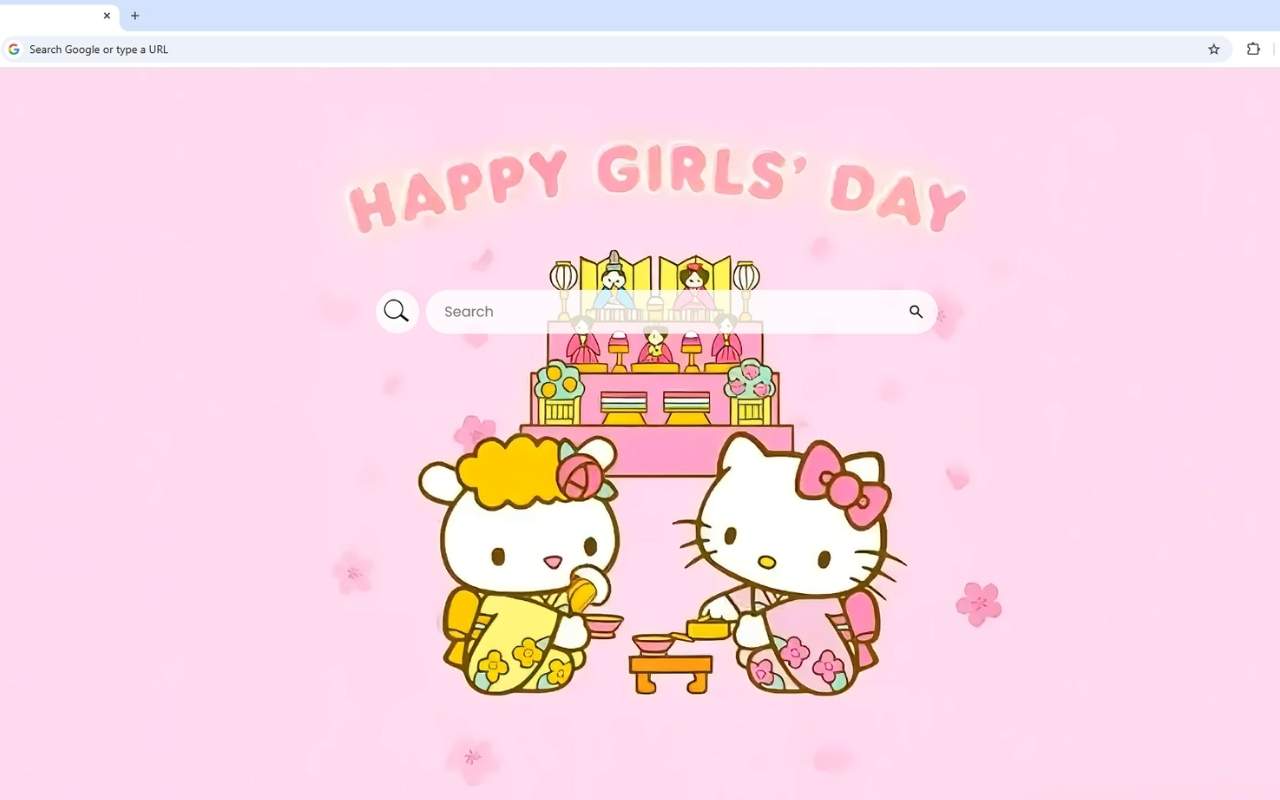 Happy Girls Day Hello Kitty Live Wallpaper